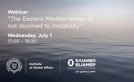 “The Eastern Mediterranean is not doomed to instability”