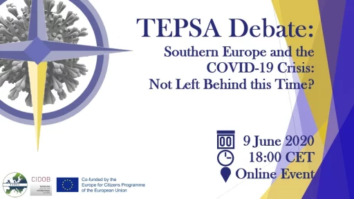 TEPSA Debate – “Southern Europe and the Covid-19 crisis: not left behind this time?”