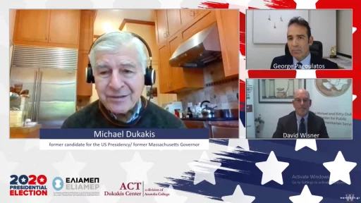 Michael Dukakis on the 2020 US Presidential Election (Video)