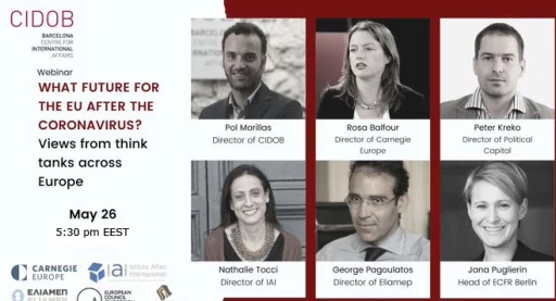 Online session with directors of several European think tanks